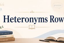 Heteronyms Row