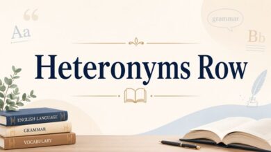 Heteronyms Row